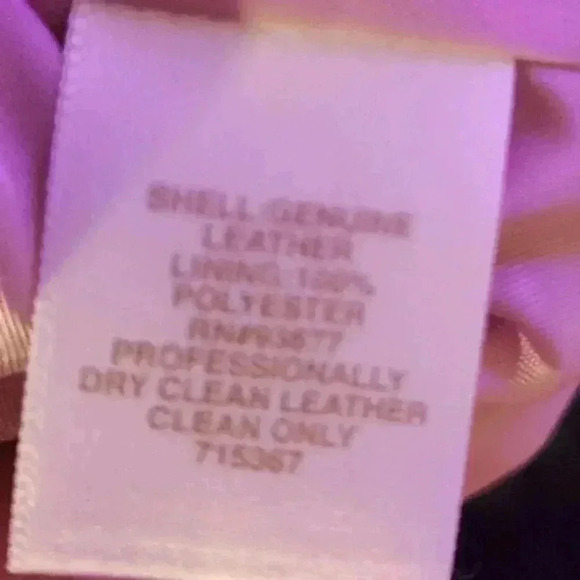 NWOT Ryegrass Chic genuine leather jacket, Sz S - Picture 11 of 11